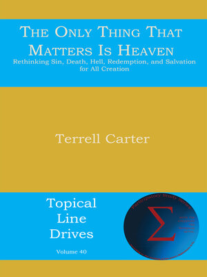 cover image of The Only Thing That Matters Is Heaven